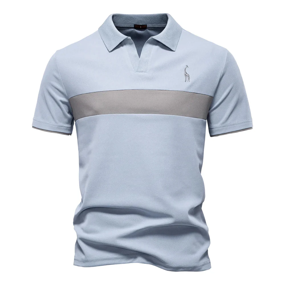 Aarón® | Men'S Polo With Color Block - Image 3