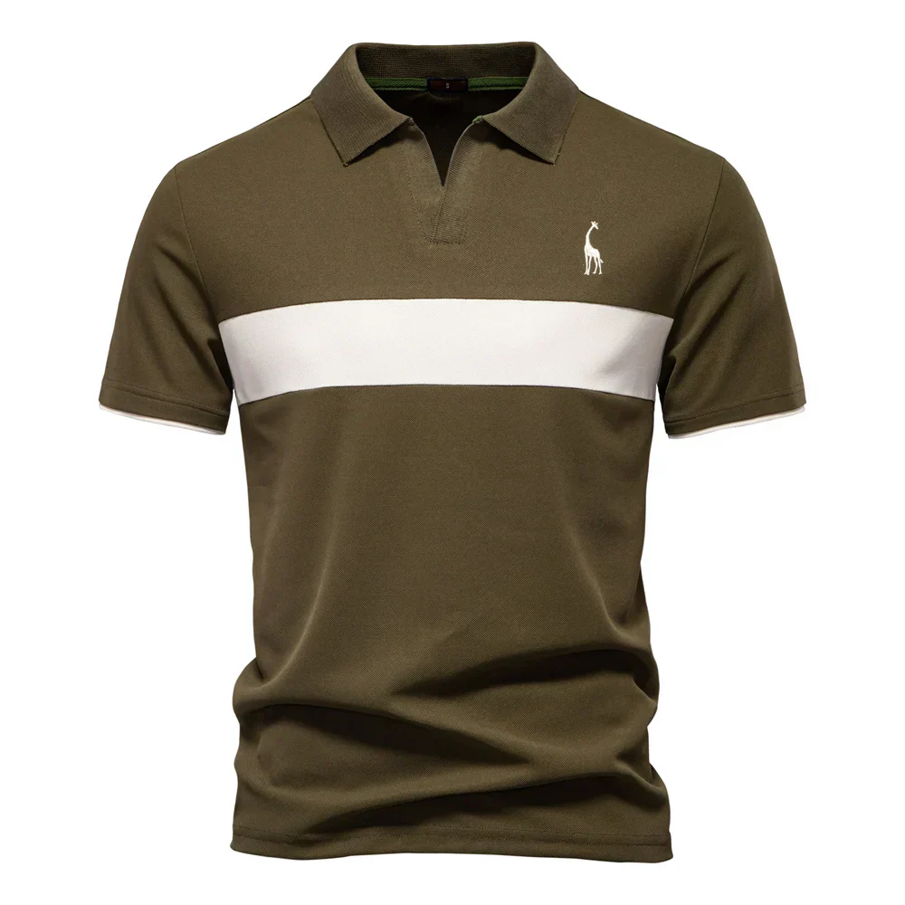 Aarón® | Men'S Polo With Color Block - Image 6