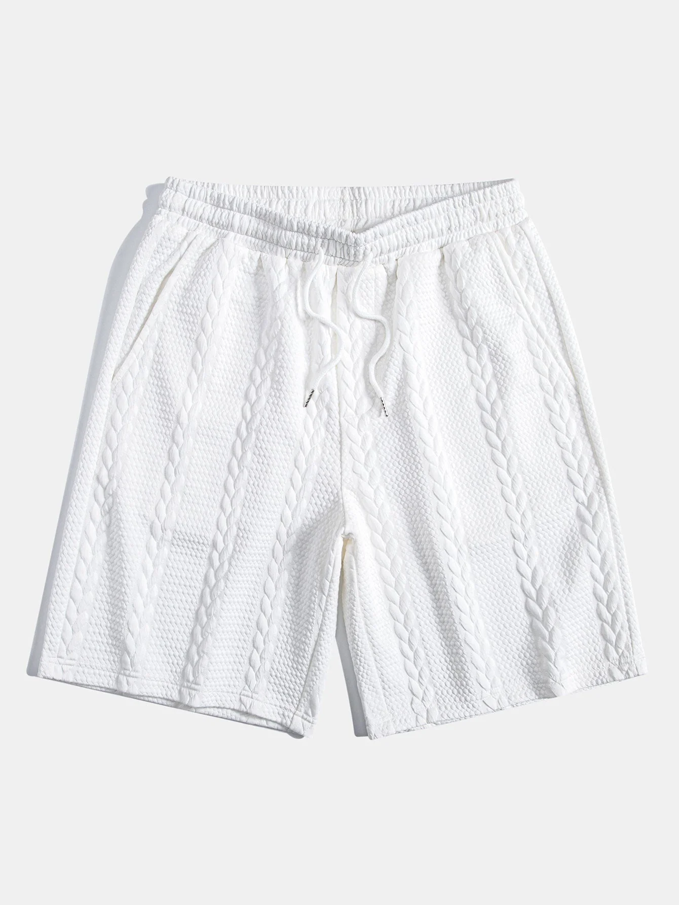 Aarón® | Twist Jacquard Arc Hem T-Shirt & Twist Jacquard Shorts - Image 7
