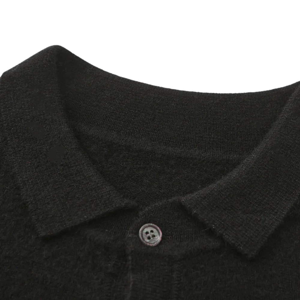 Aaron | 100% Cashmere Polo Shirt - Image 10