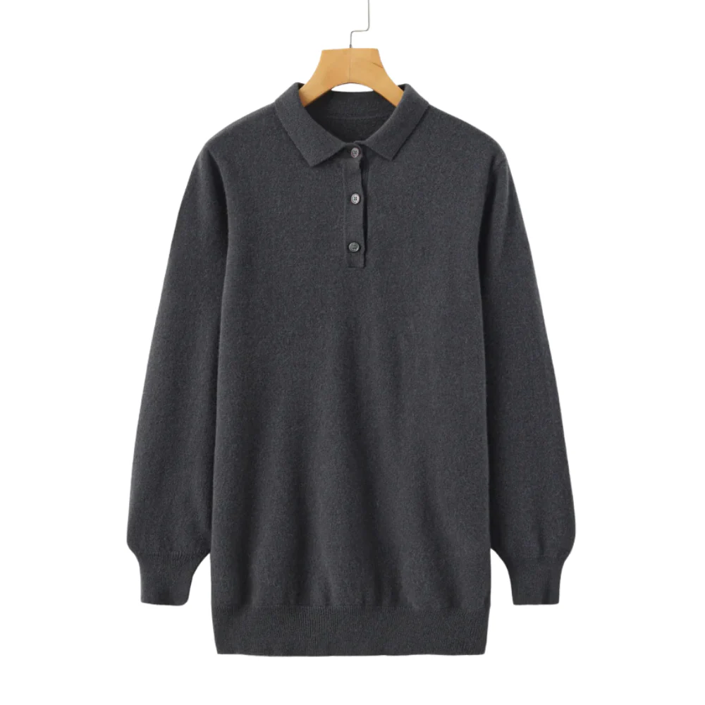 Aaron | 100% Cashmere Polo Shirt - Image 2