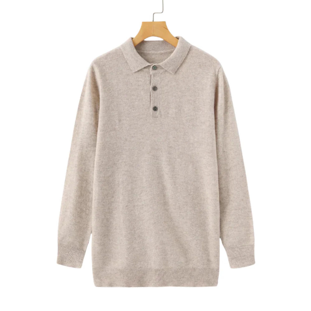 Aaron | 100% Cashmere Polo Shirt - Image 3