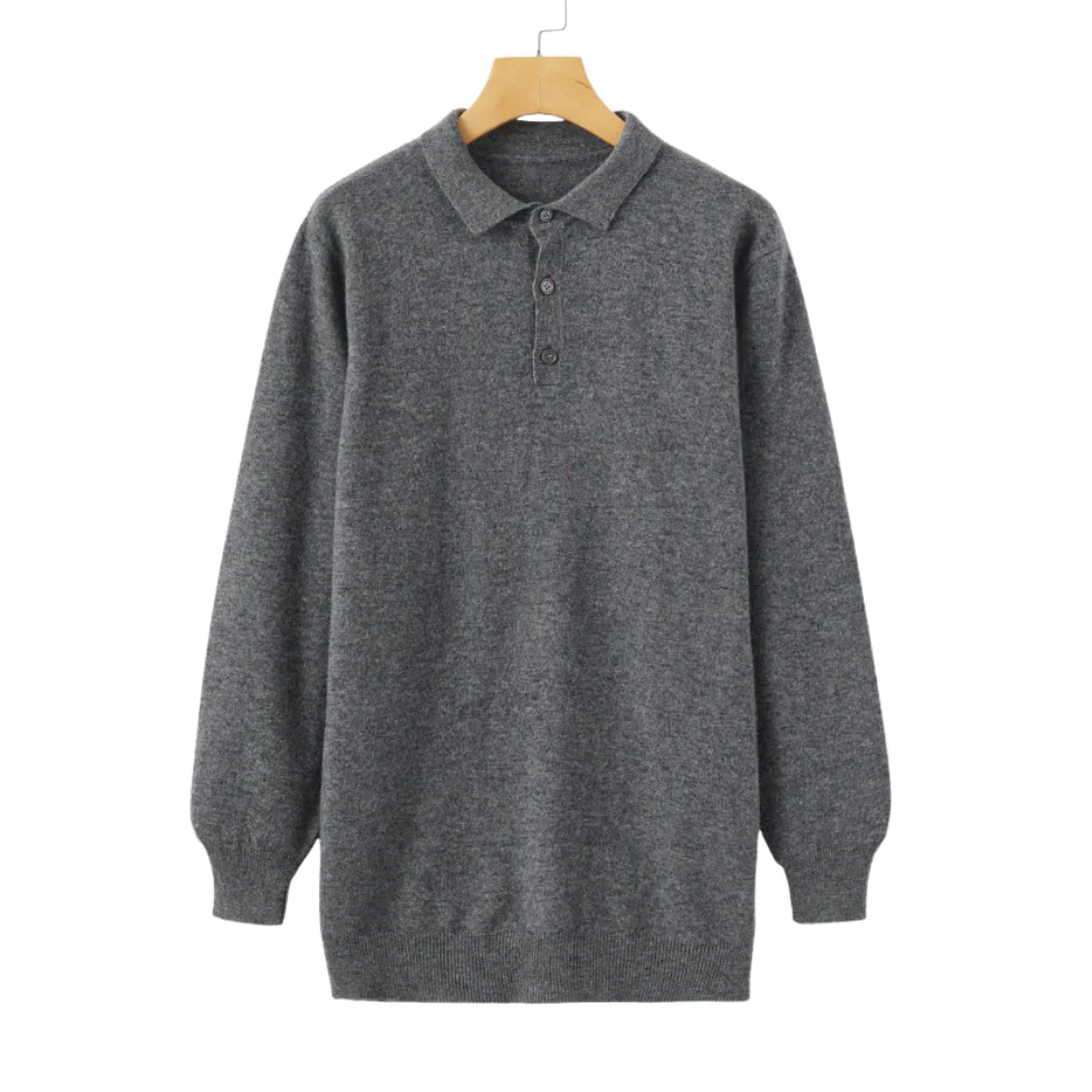 Aaron | 100% Cashmere Polo Shirt - Image 4