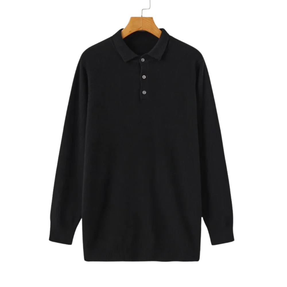 Aaron | 100% Cashmere Polo Shirt - Image 6