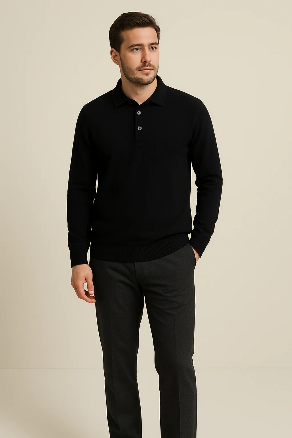 Aaron | 100% Cashmere Polo Shirt - Image 9