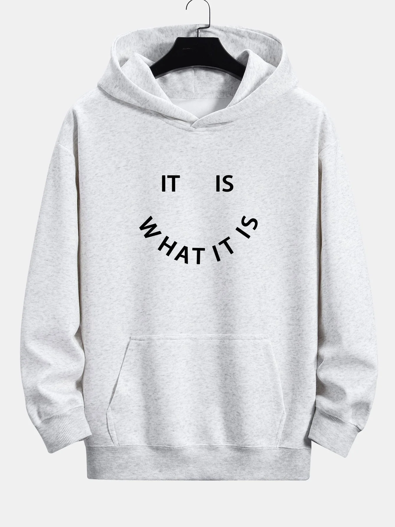 Aaron | It Is What It Is Print Relax Fit Hoodie - Image 5