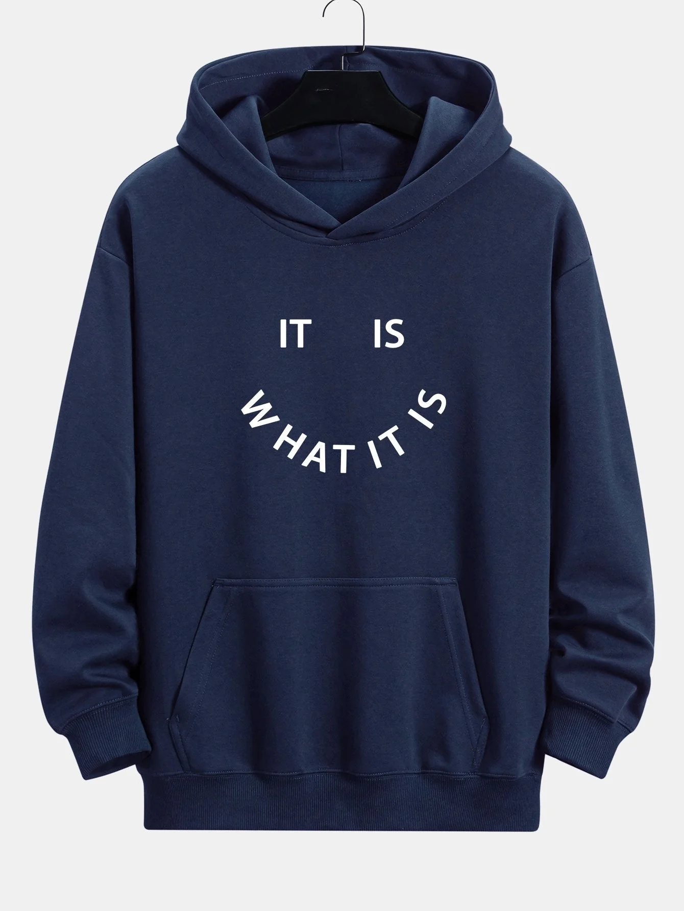 Aaron | It Is What It Is Print Relax Fit Hoodie - Image 6