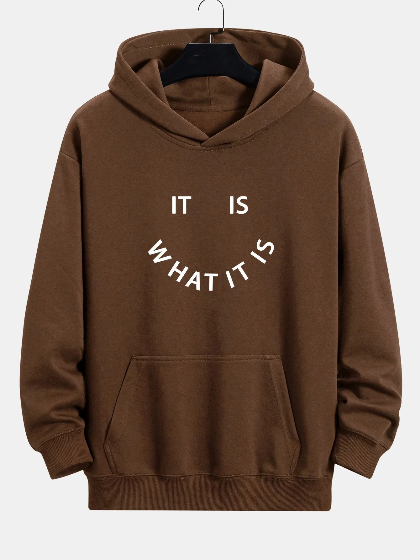 Aaron | It Is What It Is Print Relax Fit Hoodie - Image 8