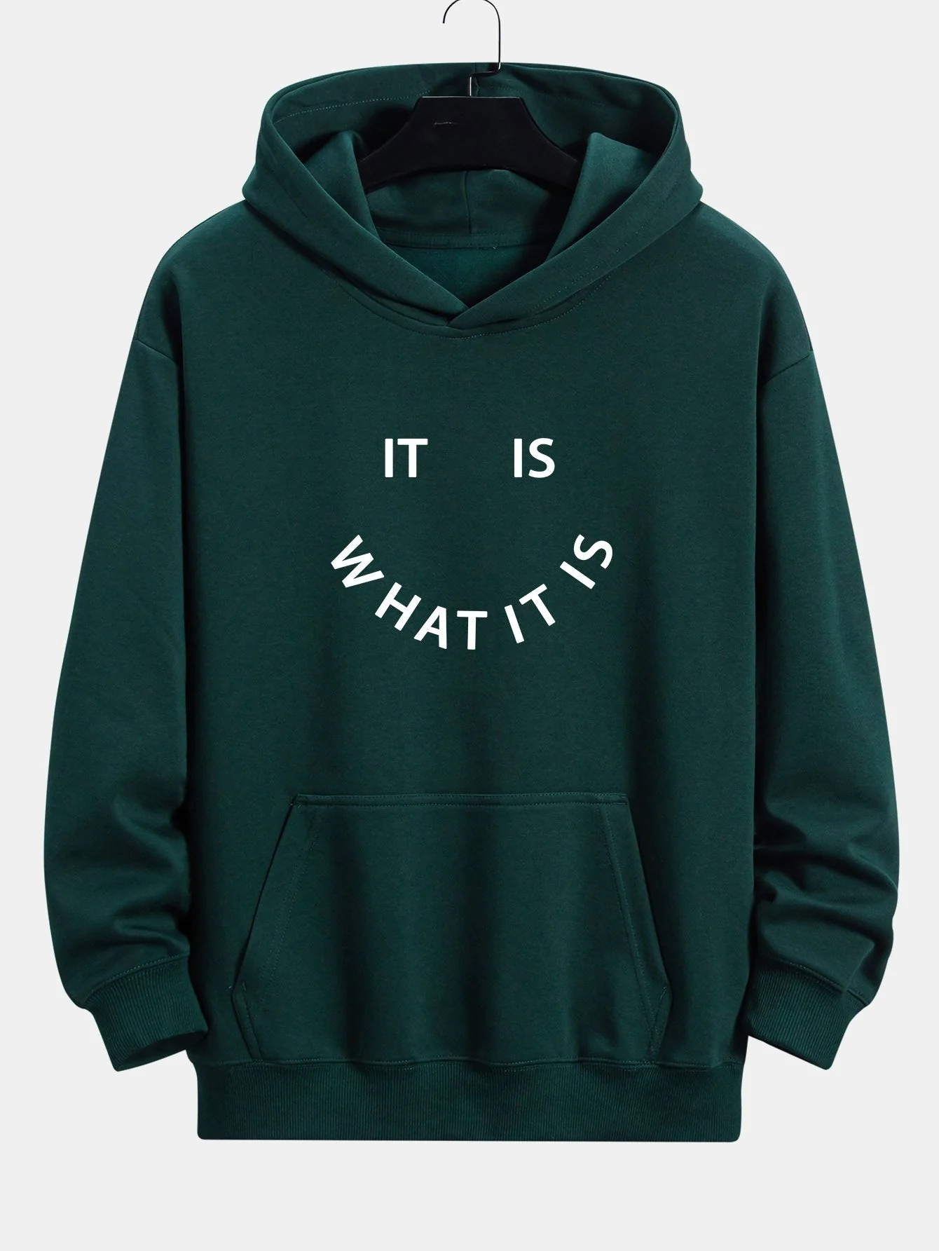 Aaron | It Is What It Is Print Relax Fit Hoodie - Image 9