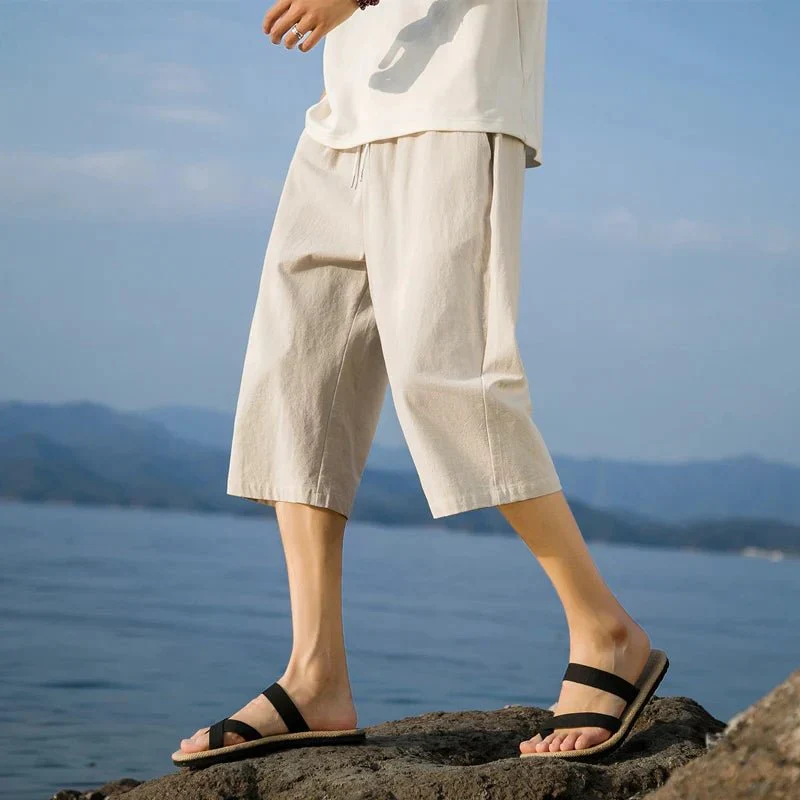 Abdel | Men's Linen Shorts - Image 3