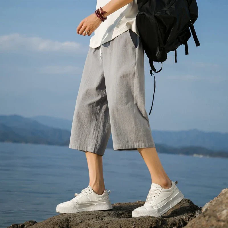Abdel | Men's Linen Shorts - Image 5