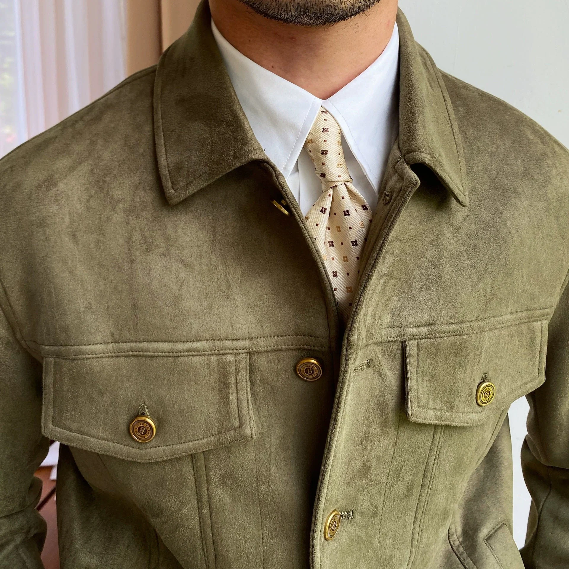 Abdul® | Suede Utility Jacket - Image 2