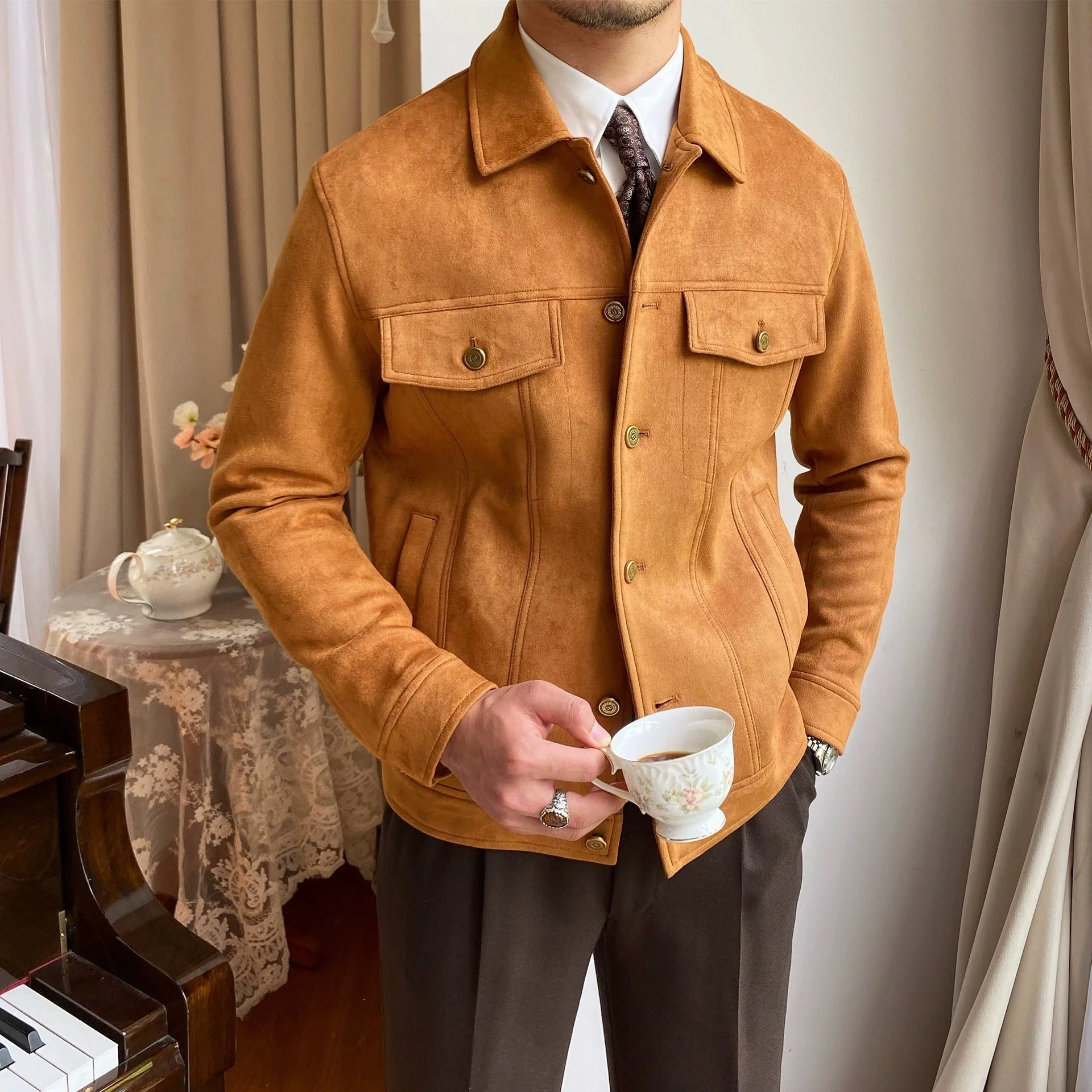 Abdul® | Suede Utility Jacket - Image 6
