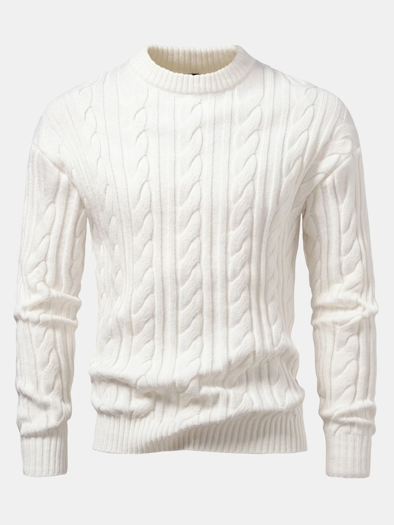 Abdullah® | Twist Jacquard Crew Neck Sweater - Image 7