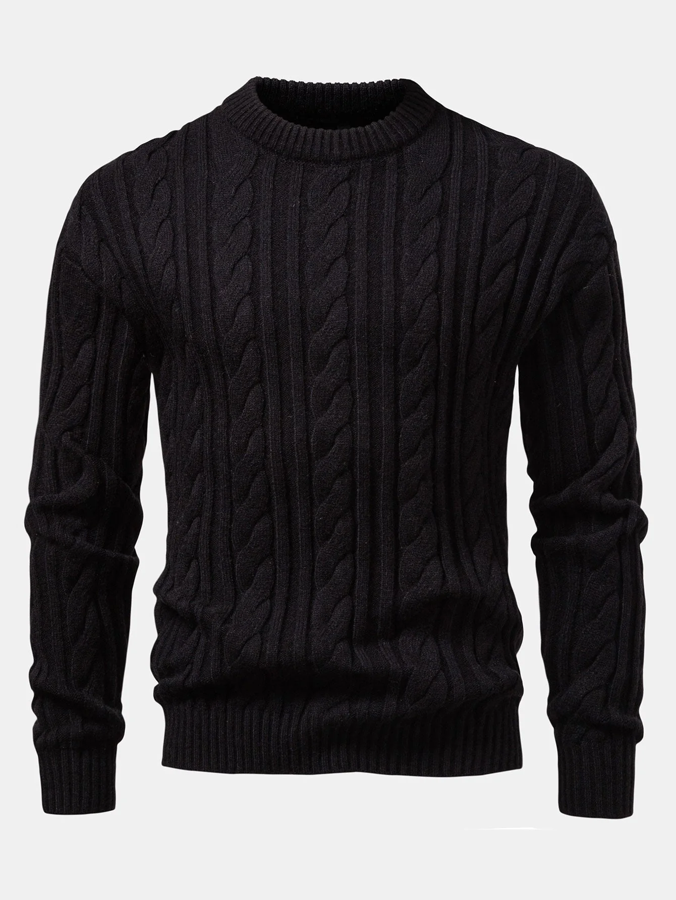 Abdullah® | Twist Jacquard Crew Neck Sweater - Image 9