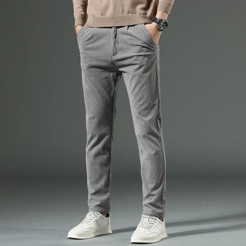 Abelardo® | Ribbed Trousers For Men - Image 4