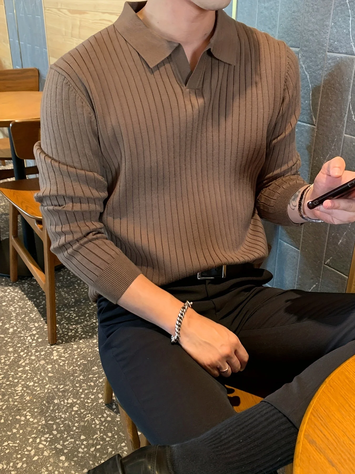 AceĀ® | Soho Textured V-Neck Pullover - Image 16