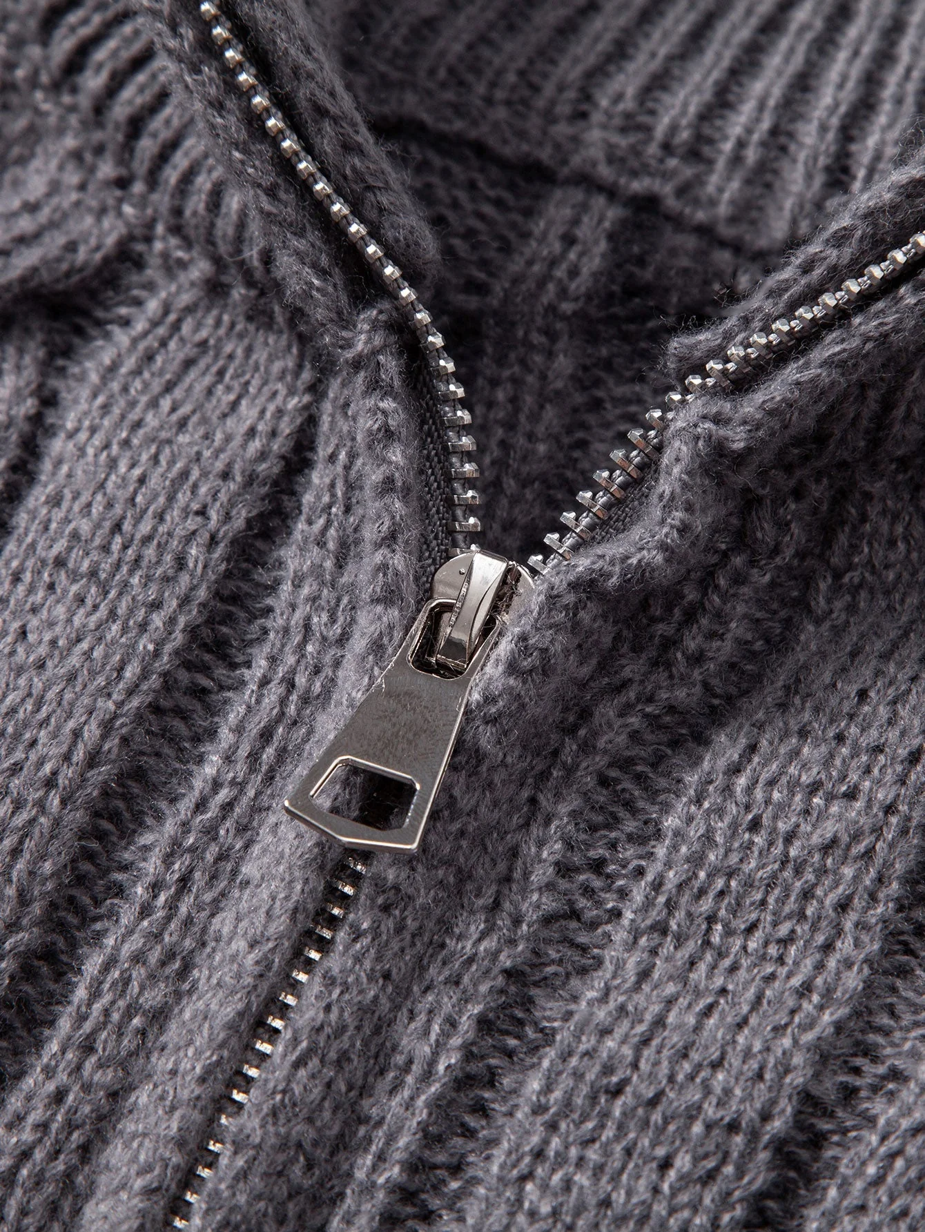 Achille® | Twist Jacquard Quarter Zip Sweater - Image 10