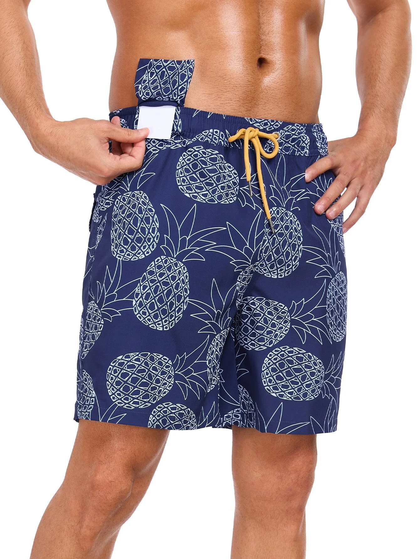 Aciano® | 2 In 1 Pineapple Print Swim Shorts - Image 3
