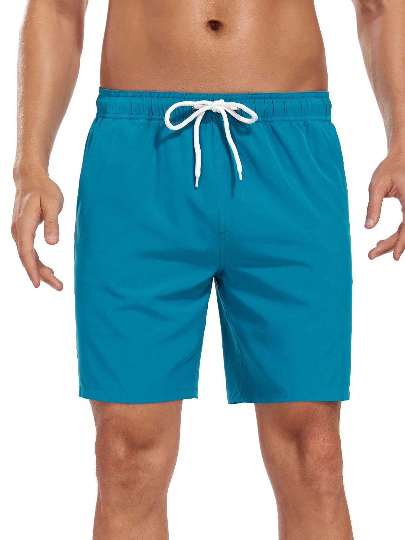 Acton® | 2 In 1 Solid Color Drawstring Swim Shorts - Image 23