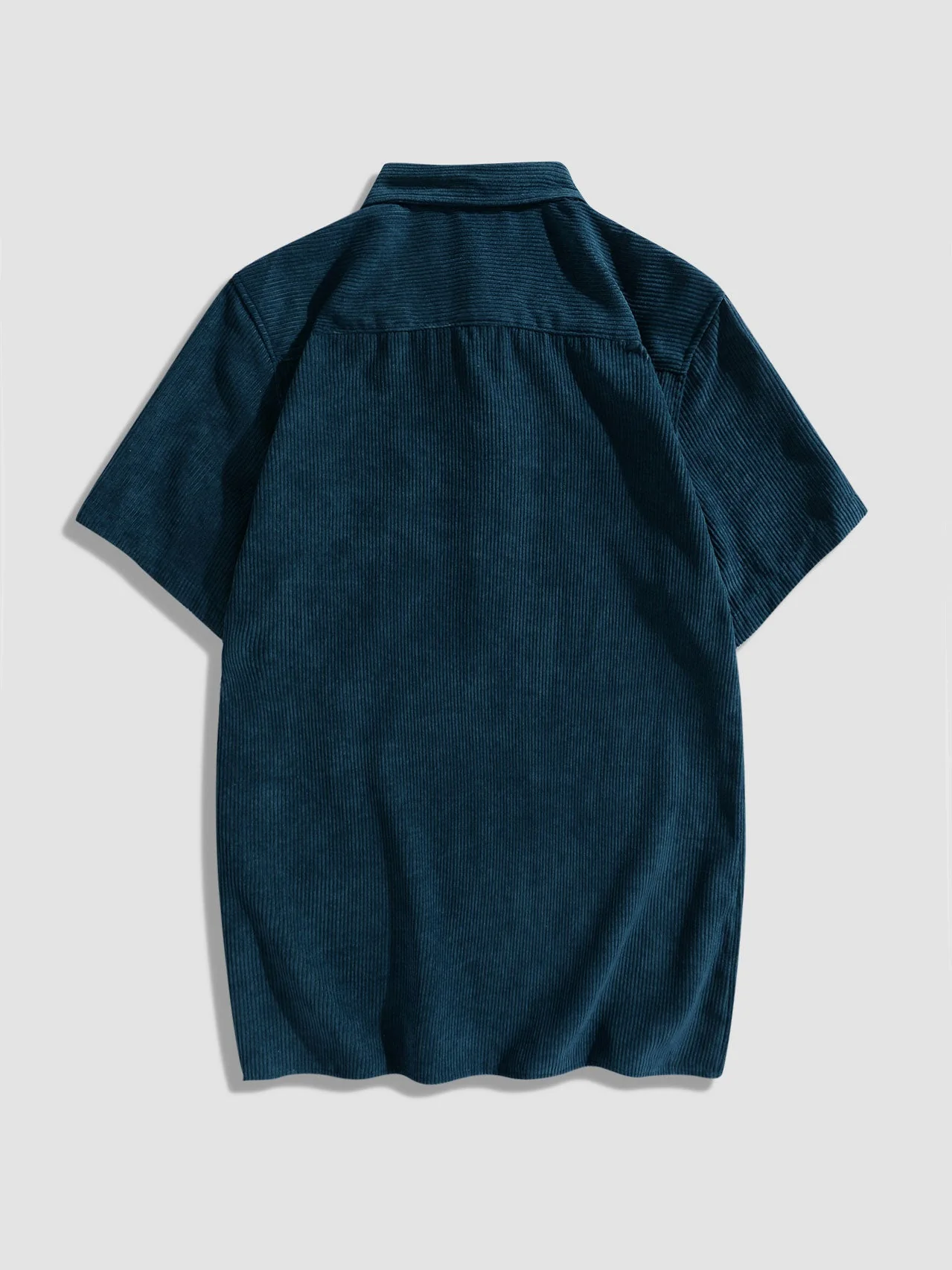 Acton® | Corduroy Solid Short Sleeve Basic Shirts - Image 8