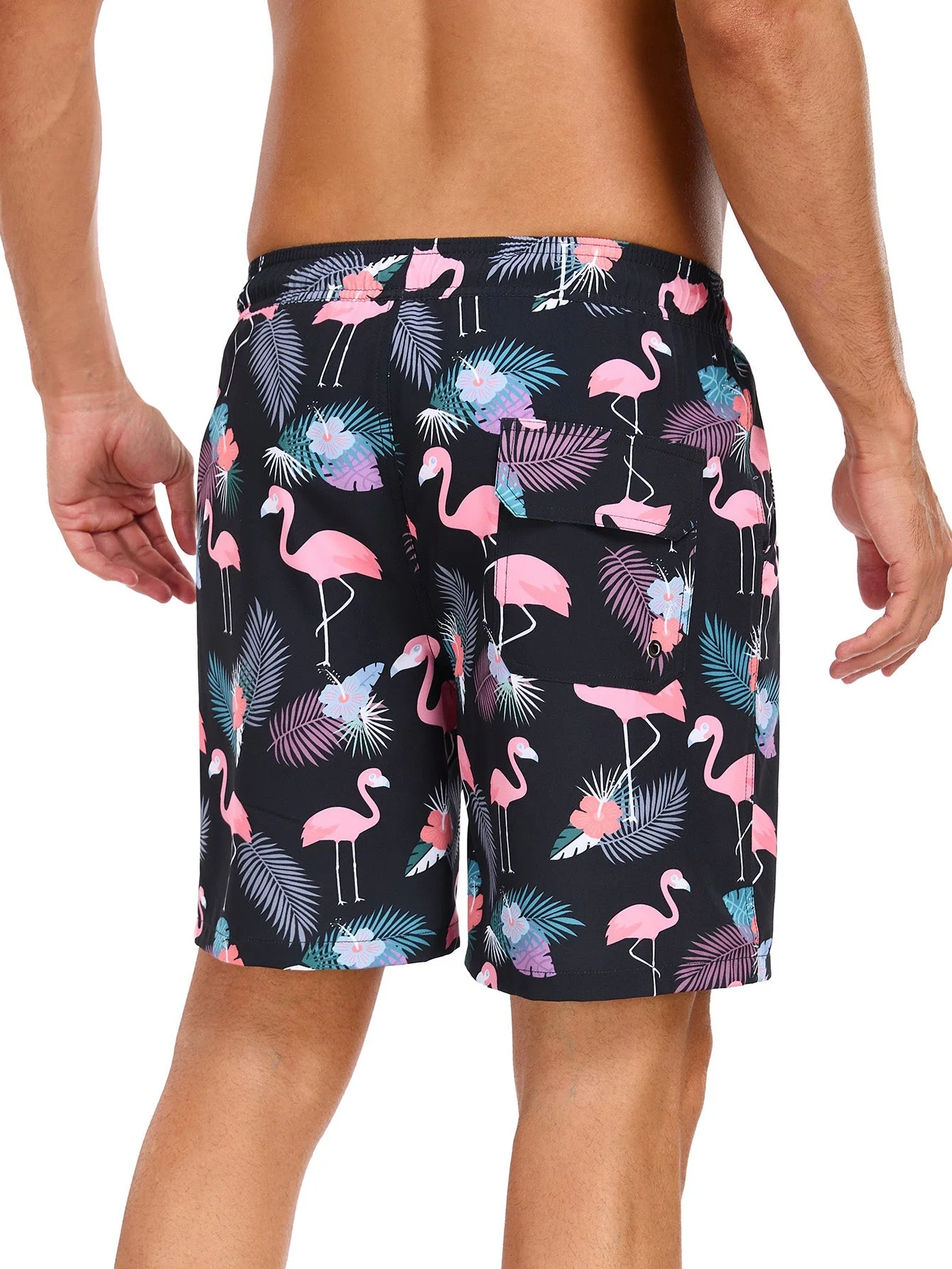 Adair® | 2 In 1 Tropical Flamingo Print Swim Shorts - Image 6