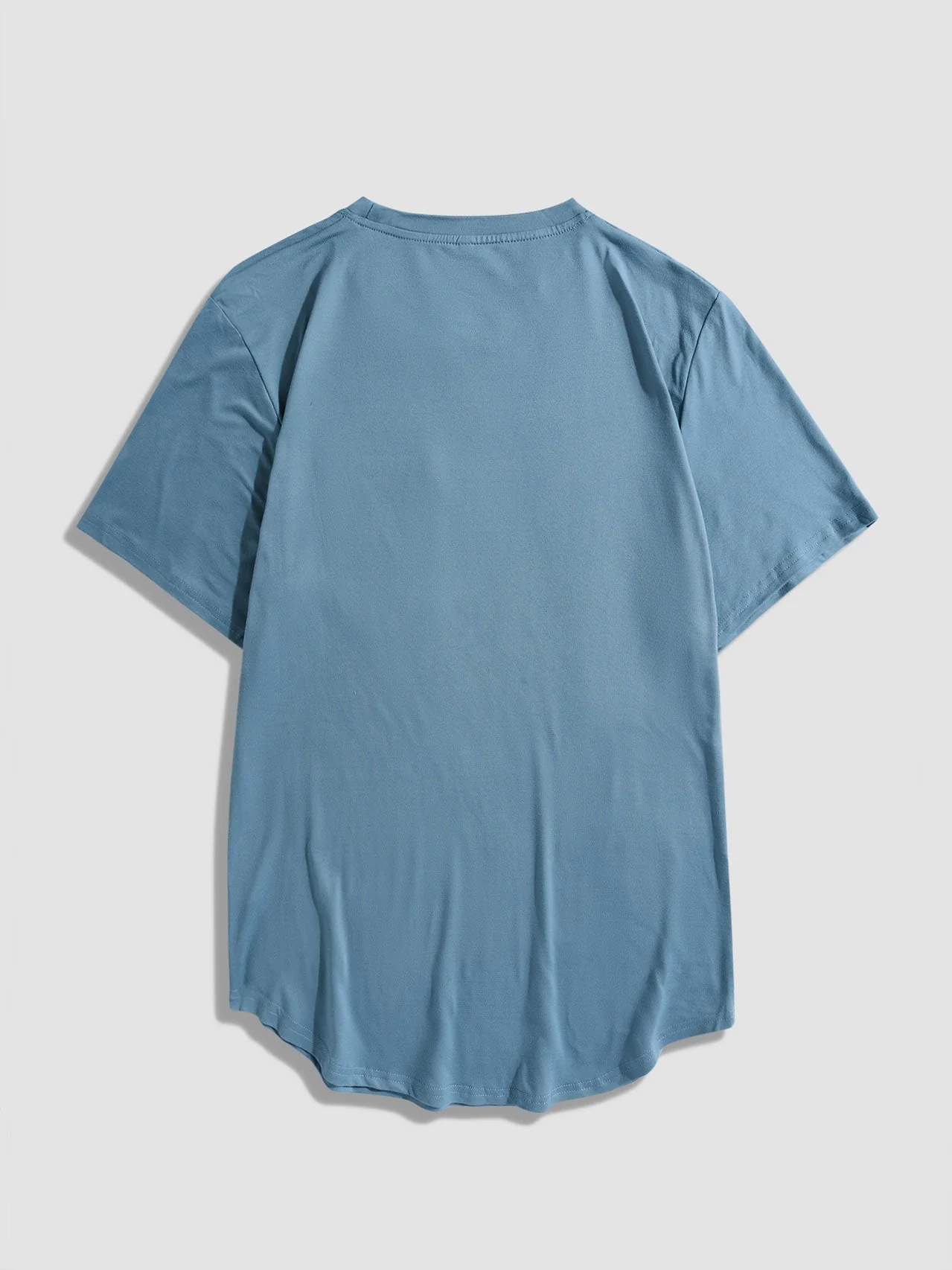 Adalbald® | Solid Color Basic T-Shirts With Pocket - Image 3