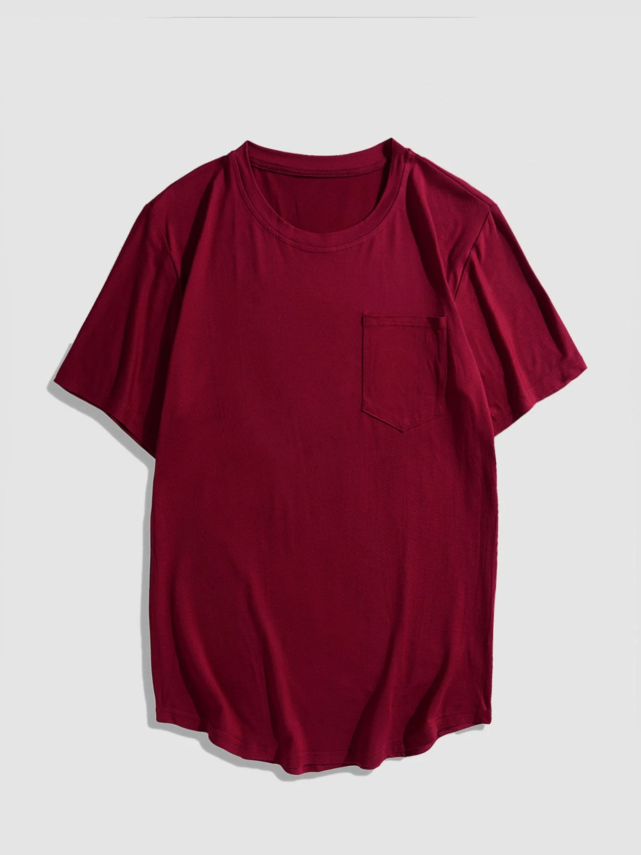Adalberto® | Solid Color Basic T-Shirts With Pocket - Image 7