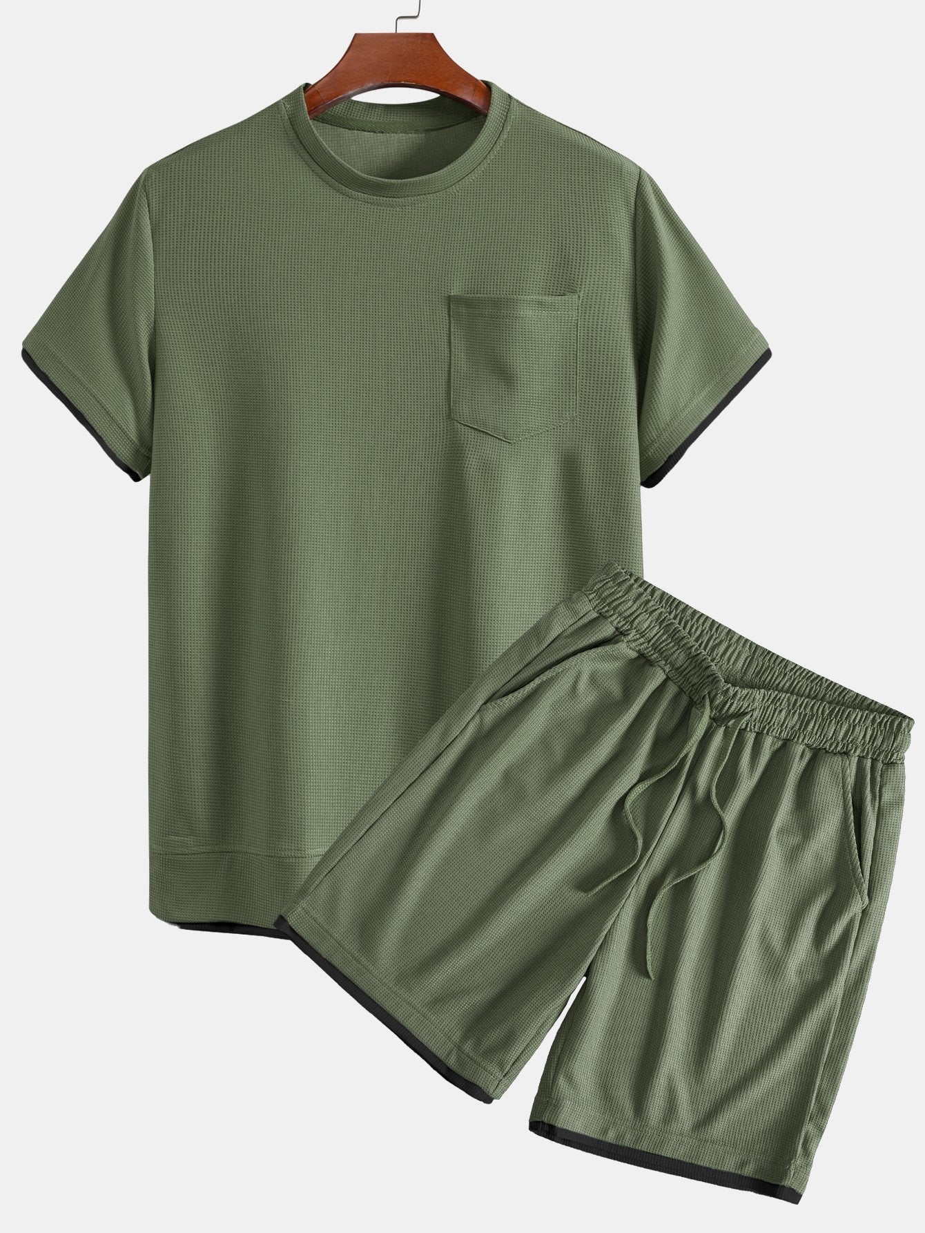 Adalgiso® | 2 In 1 Waffle T-Shirt & Shorts - Image 4