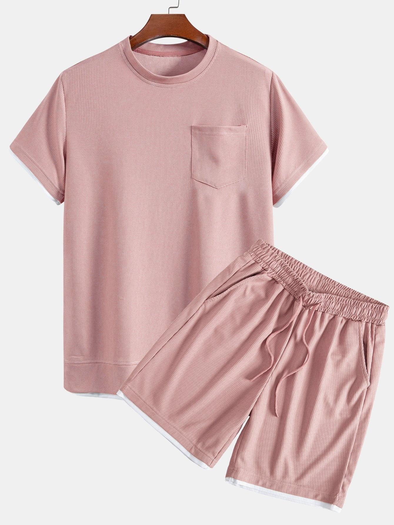 Adalgiso® | 2 In 1 Waffle T-Shirt & Shorts - Image 6