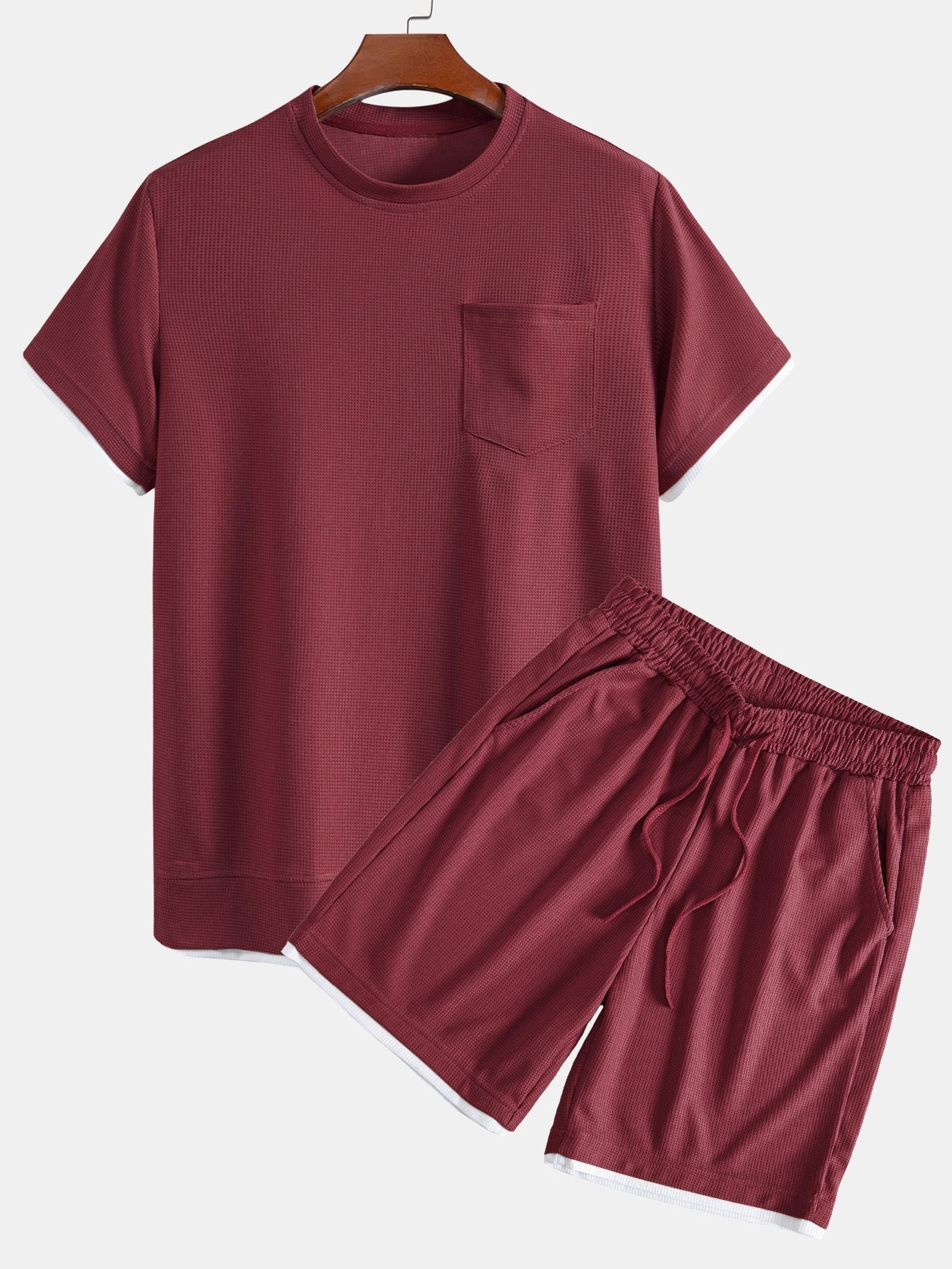 Adalgiso® | 2 In 1 Waffle T-Shirt & Shorts - Image 7