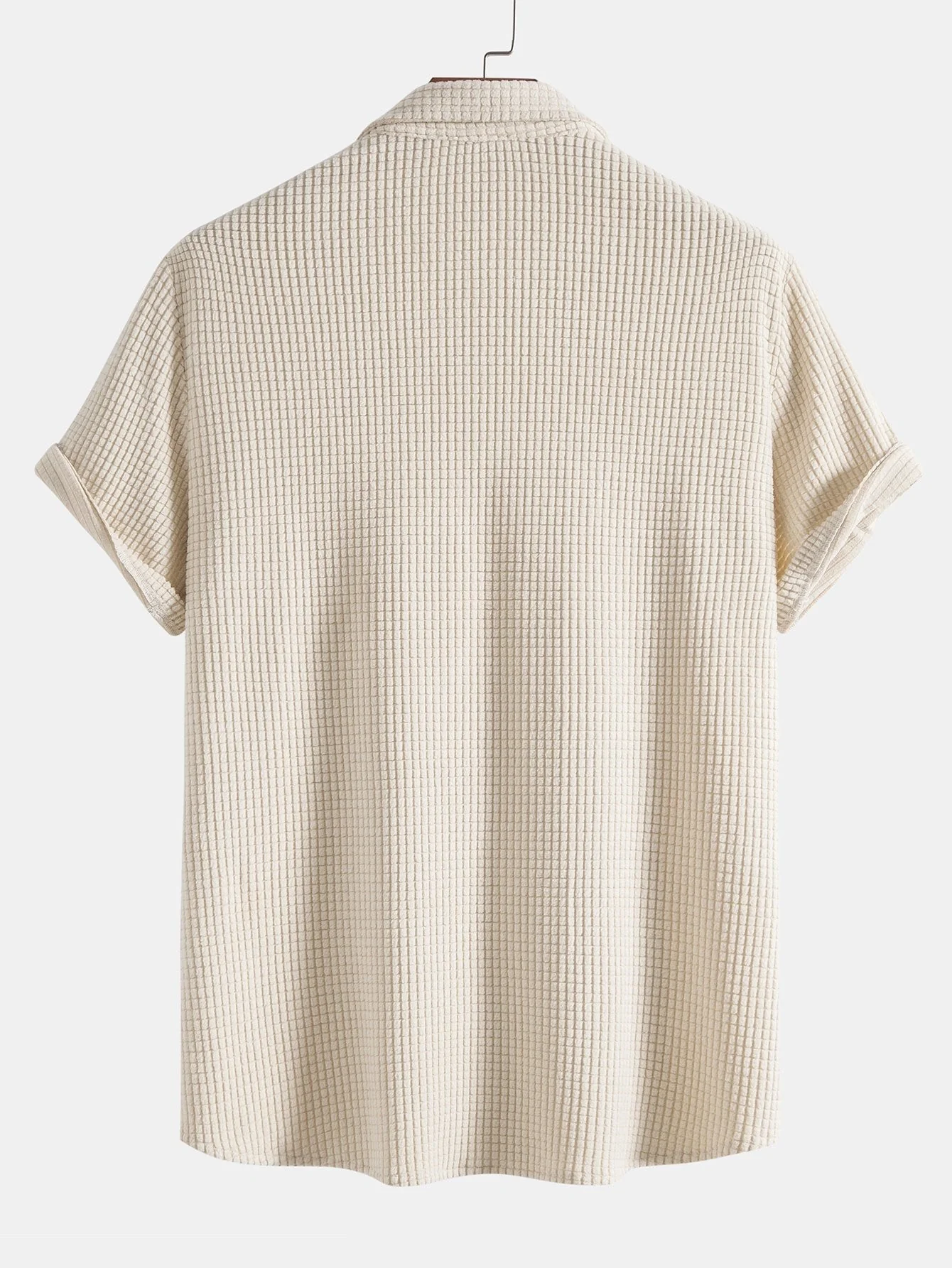 Adalhard® | Waffle Button Up Shirt & Shorts - Image 4