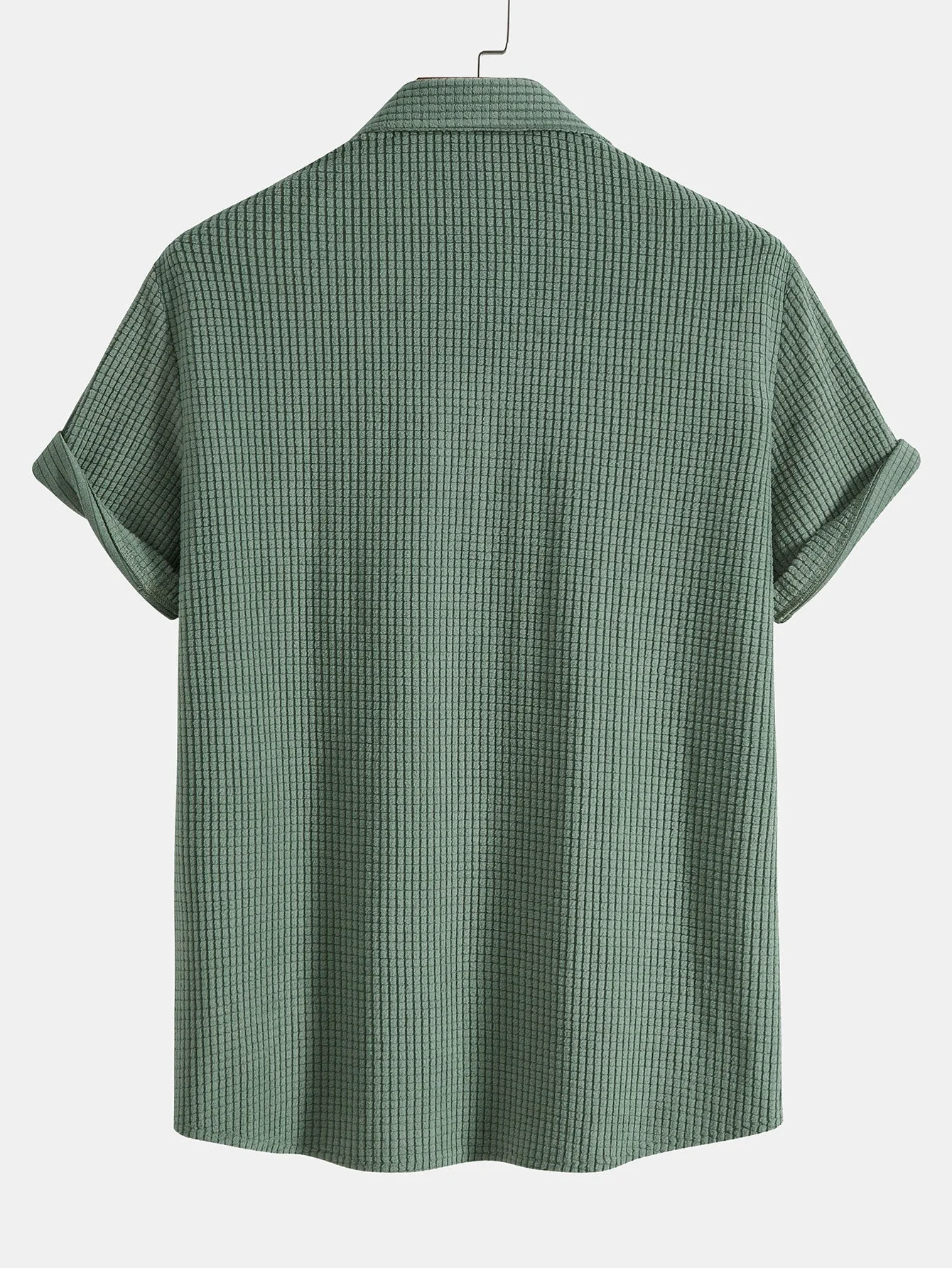 Adalhard® | Waffle Button Up Shirt & Shorts - Image 6