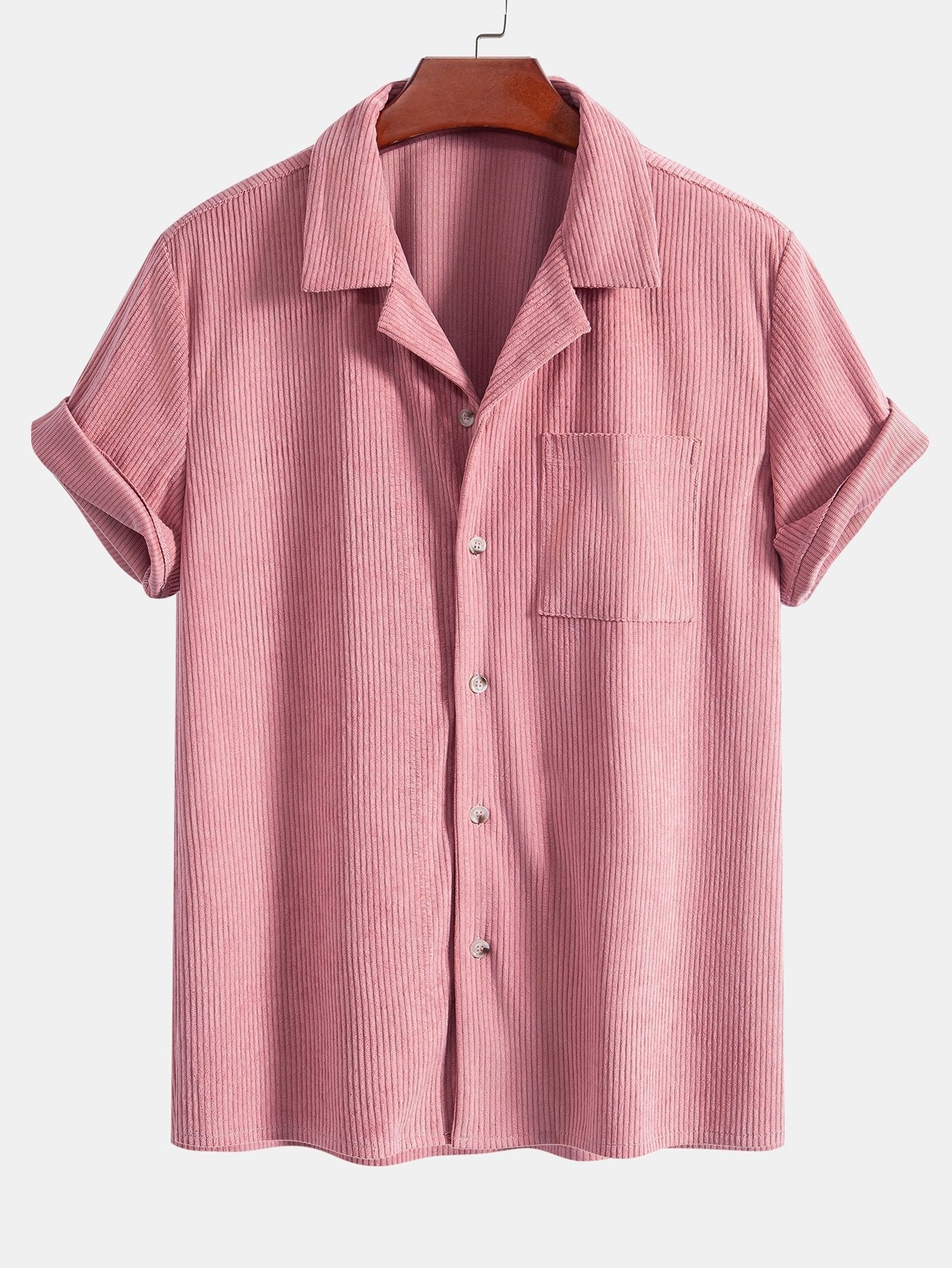 Adalrich® | Short Sleeve Corduroy Cuban Shirt & Shorts - Image 4