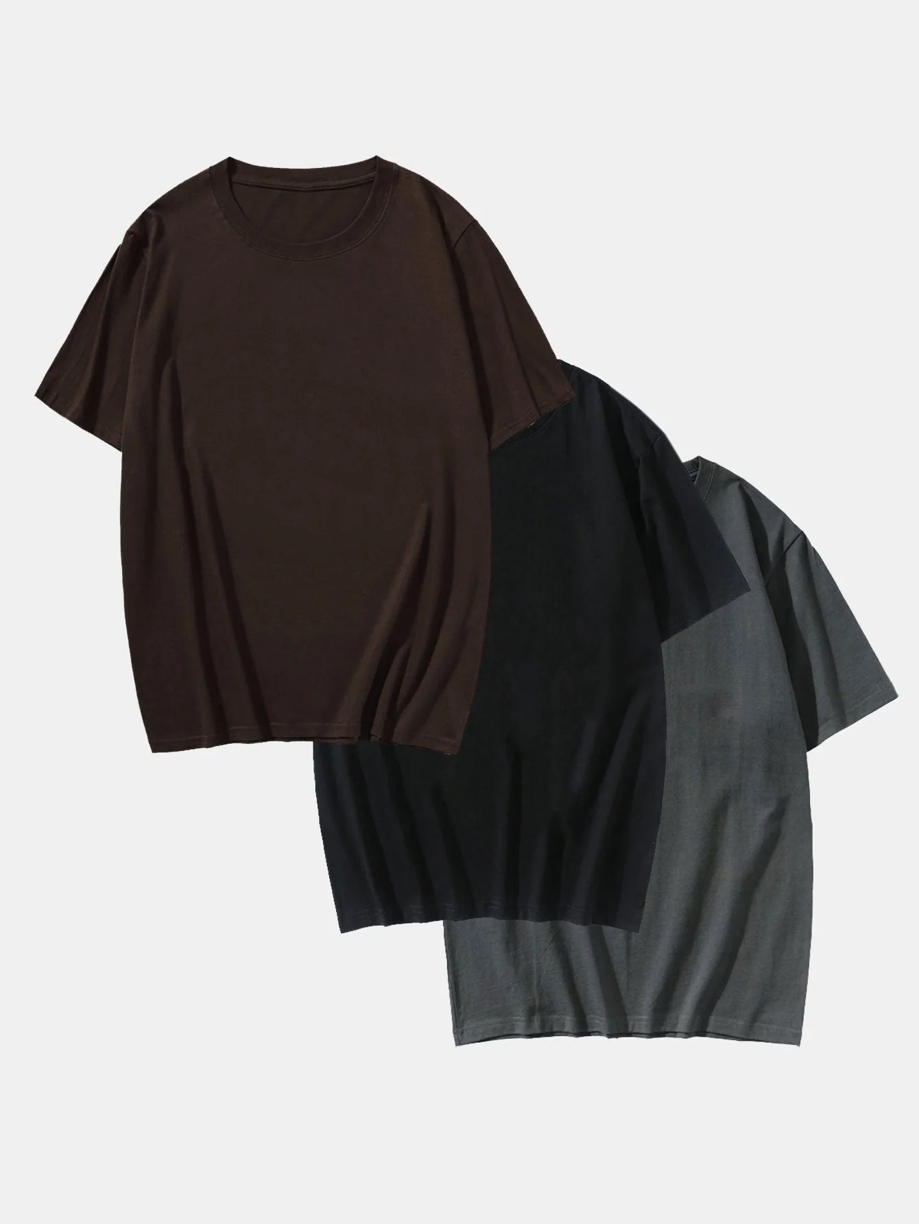 Adalton® | 3 Pieces Basic Cotton T-Shirt - Image 3