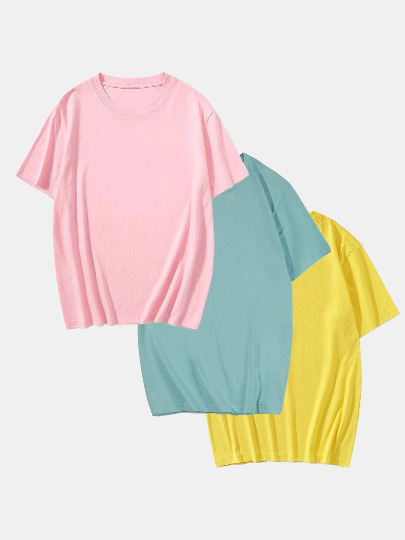 Adalton® | 3 Pieces Basic Cotton T-Shirt - Image 7