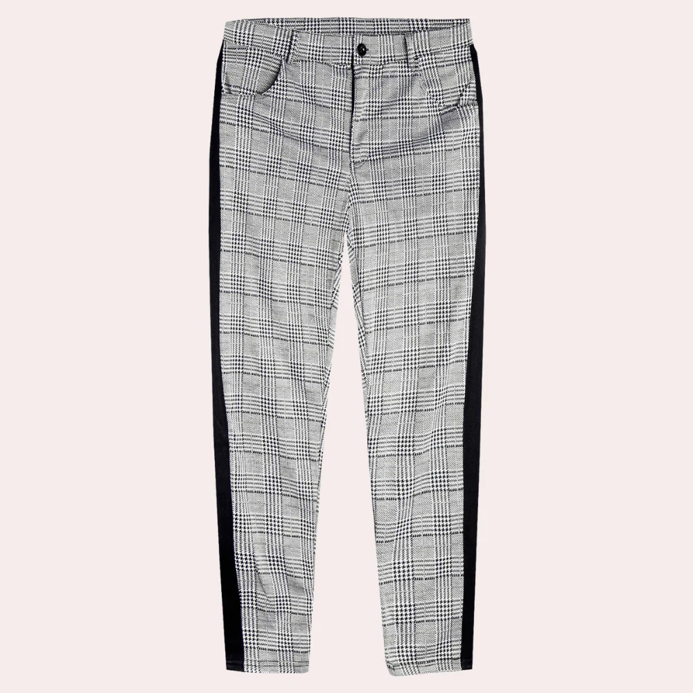 Adam® | Men'S Skinny Check Trousers - Image 3