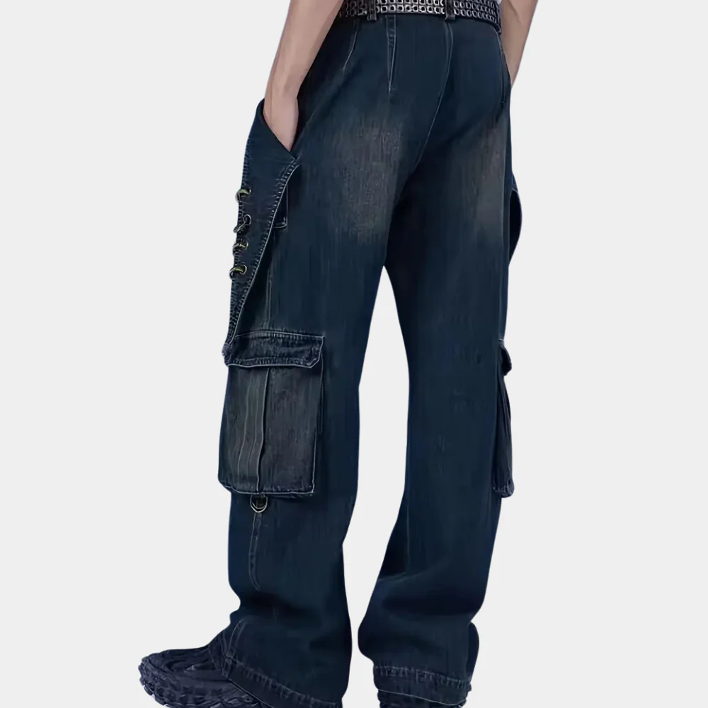 Adam® | Men's Straight Denim Pants with Convenient Pockets - Image 2