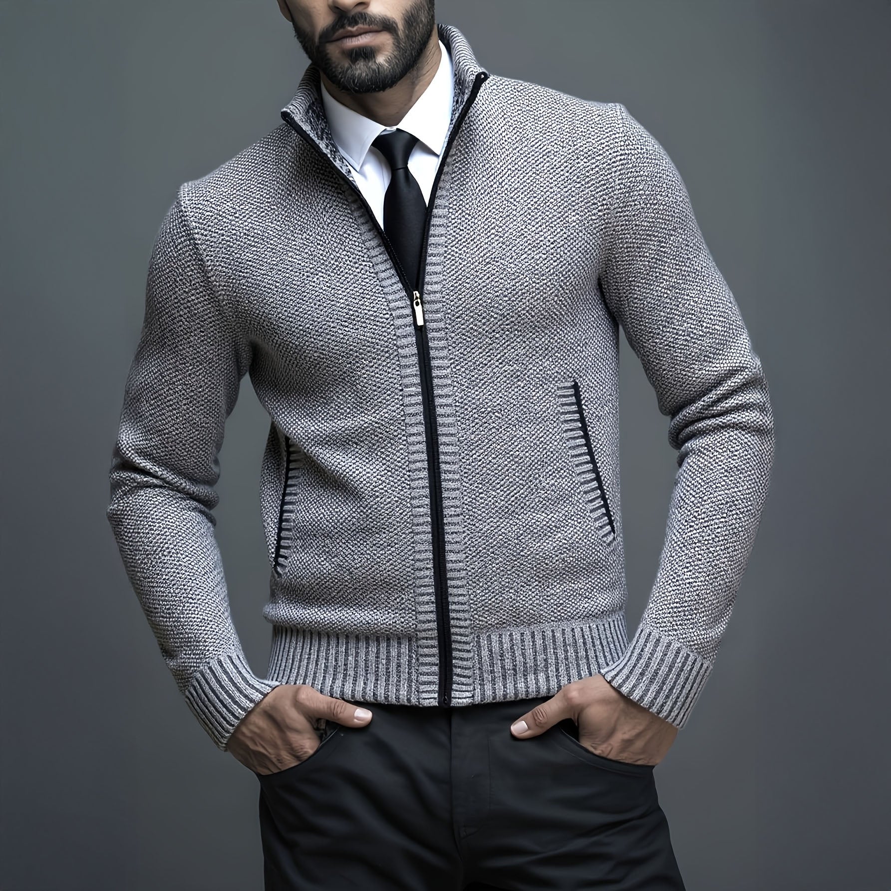 Adam | LUXURY MEN'S ZIP-UP VEST - Image 7