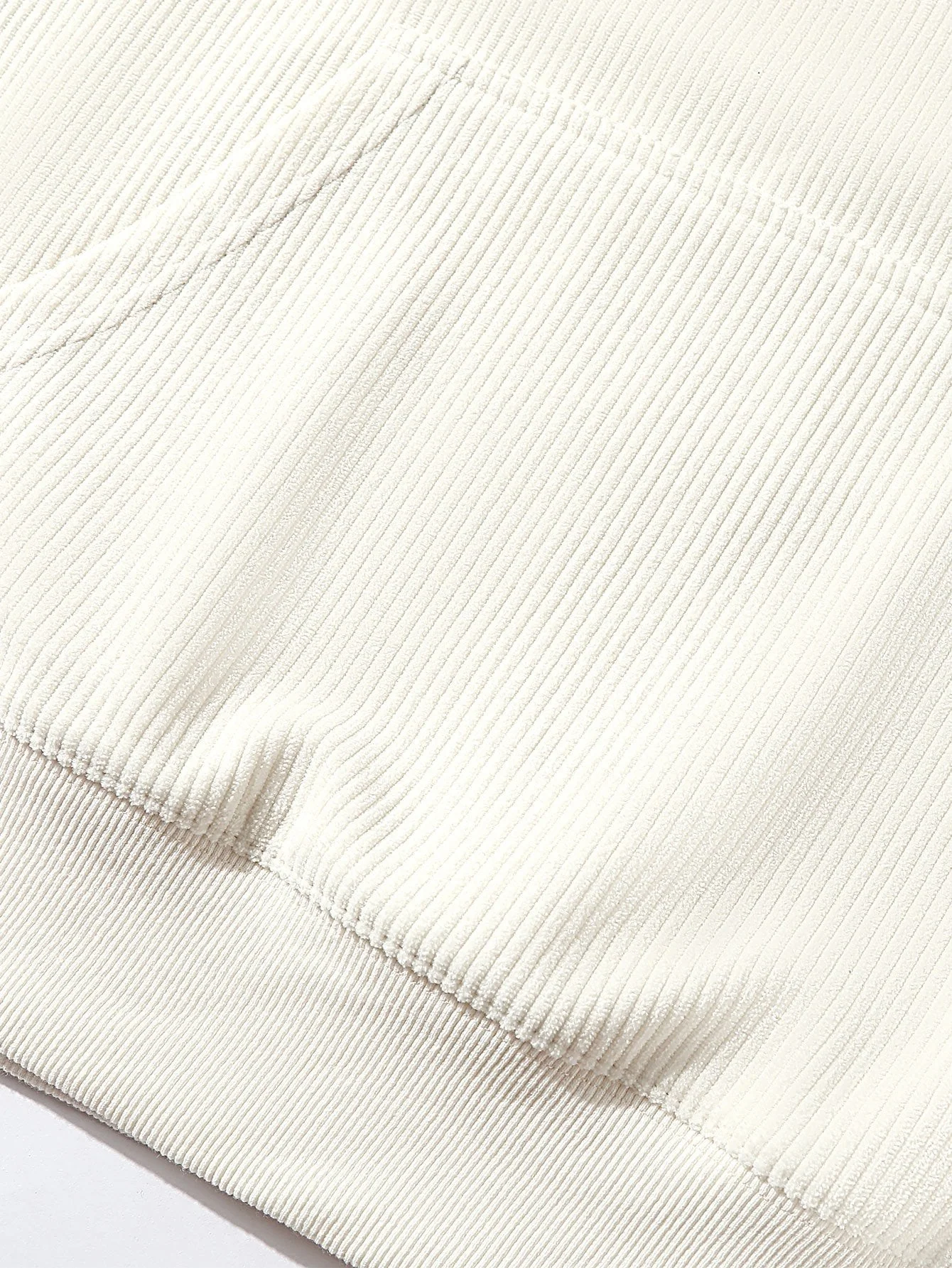 Adam | Paneled Corduroy Raglan Sleeves Hoodie - Image 2