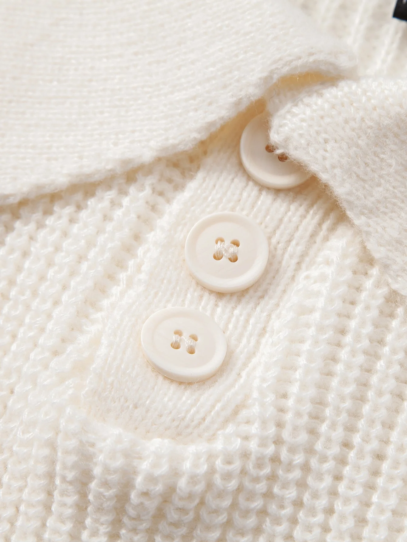 Adamari® | Long Sleeve Textured Knit Polo Shirt - Image 11