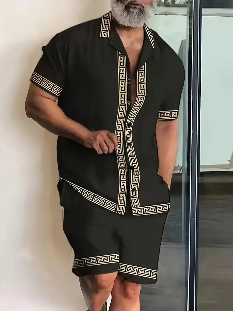 Adán® | Elegant Set Of Short-Sleeved Shirt And Shorts - Image 4