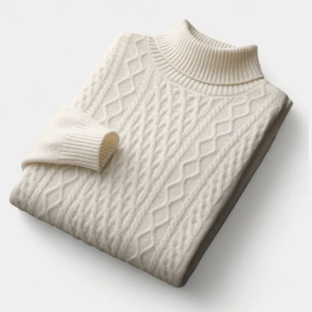 Adaniel® | SALZBURG MERINO WOOL KNITTED TURTLENECK SWEATER - Image 3