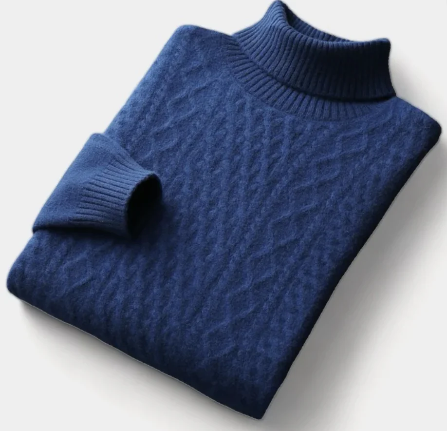 Adaniel® | SALZBURG MERINO WOOL KNITTED TURTLENECK SWEATER - Image 4