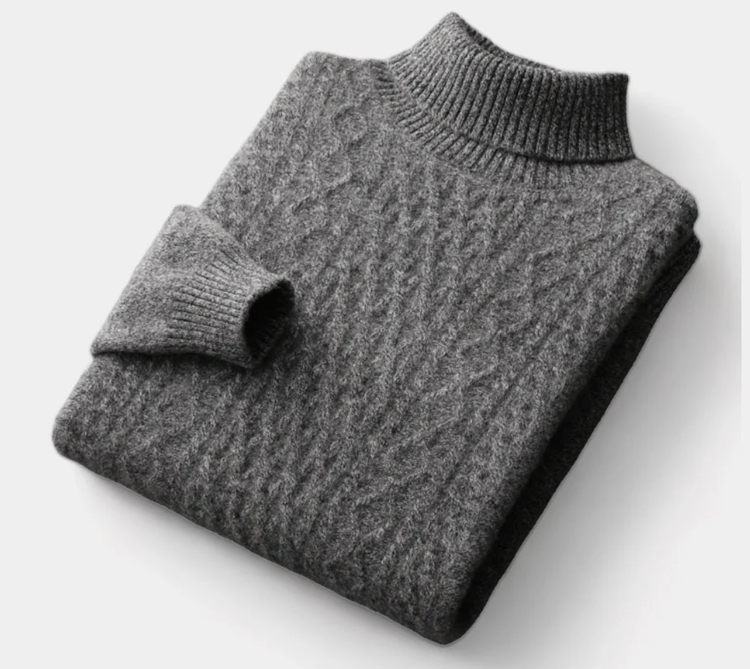 Adaniel® | SALZBURG MERINO WOOL KNITTED TURTLENECK SWEATER - Image 5