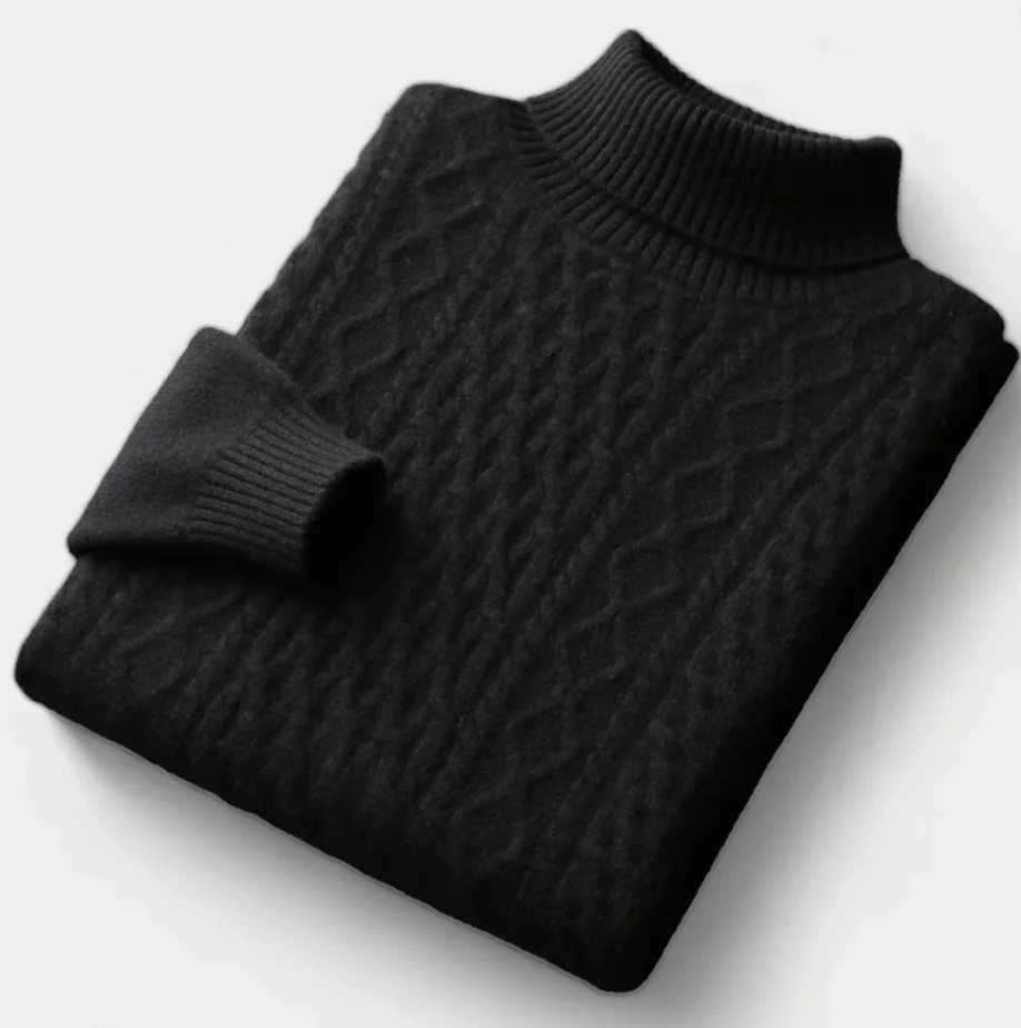 Adaniel® | SALZBURG MERINO WOOL KNITTED TURTLENECK SWEATER - Image 6