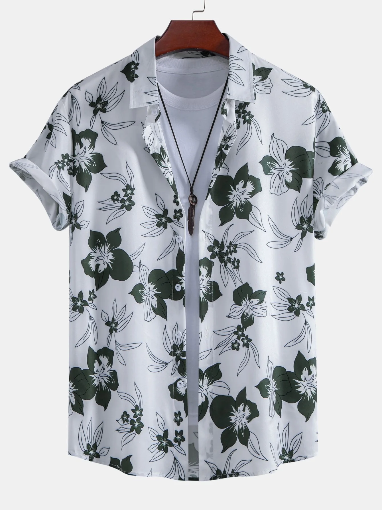 Adelard® | Floral Print Button Up Shirt & Swim Short - Image 2