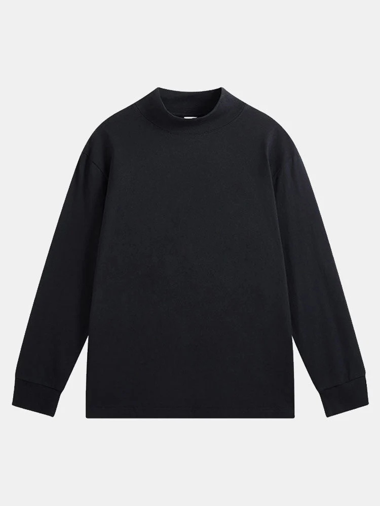Adelelmo® | 3 Pieces Basic Long Sleeve Mock Neck T-Shirt - Image 5