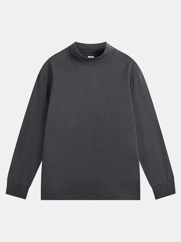 Adelelmo® | 3 Pieces Basic Long Sleeve Mock Neck T-Shirt - Image 7