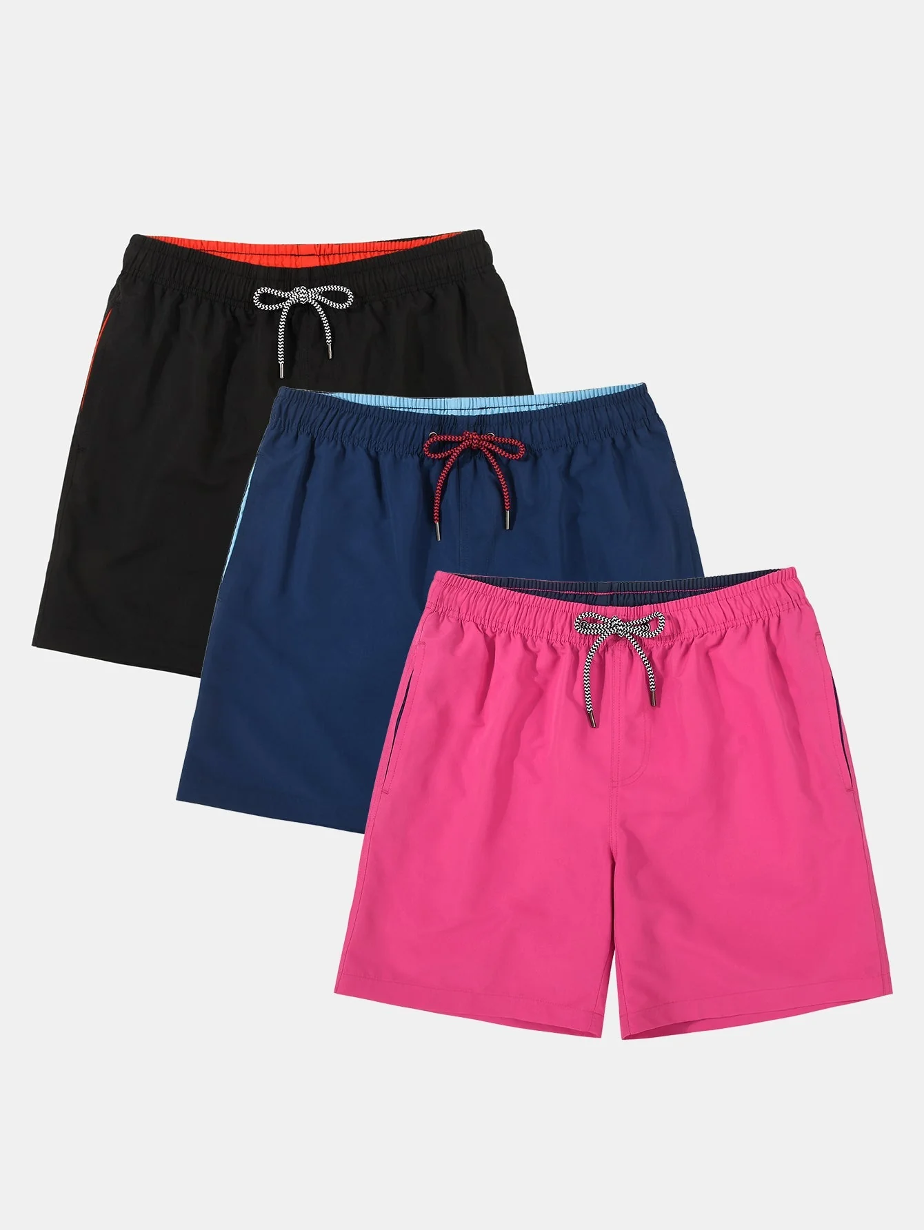 Adelhelm® | 3 Pieces Contrast Waistband Swim Shorts - Image 2